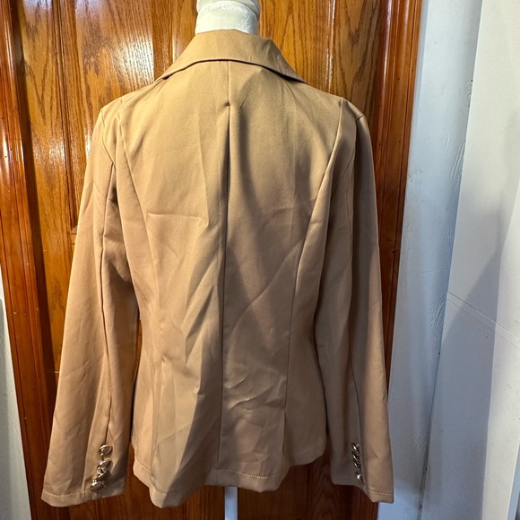 CBR brand brown blazer size Large, runs small - Picture 3 of 4